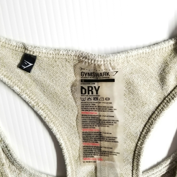 Gymshark Grayish green/Olive Green Women's Active Athletic Sporty Tank Top, S - Picture 9 of 9